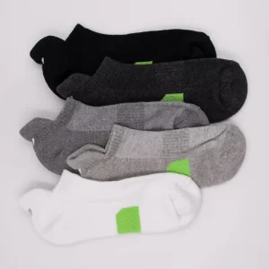 Men’s High Quality Anti Slip Athletic Mesh Ankle Socks Customized Breathable Running Socks with Logo on Cuff for Youth