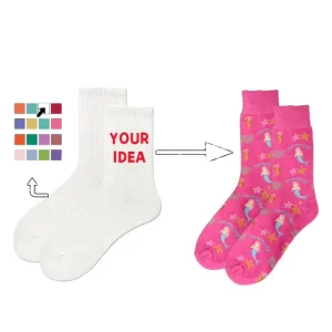 Men’s High Quality Cotton Bamboo Fiber Thick Crew Socks Custom Logo Spring Fashion Sport Design Anti Bacterial Your Own
