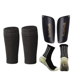 Men’s High Spandex Football Leg Sleeves Calf Compression Socks Pocket Daily Crew Ankle Leg Warmers for Cycling Summer
