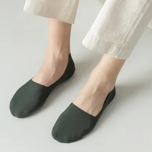 Men’s High Stretch Breathable Anti Slip Invisible Socks Combed Cotton Anti Odor Seamless No Show Socks