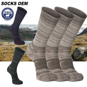 Men’s Hiking Socks Cushioned Mountain Socks Sports Merino Wool Socks Personalized