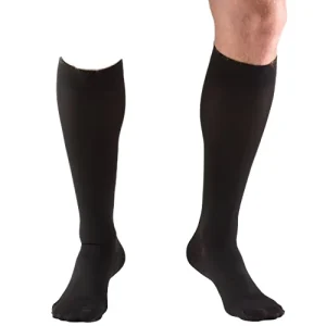 Men’s Knee High Casual Breathable Anti Slip Spring Anti Foul Eco Friendly Nylon Spandex Compression Sock Cuff
