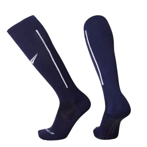 Men’s Knee High Football Soccer Socks with Knitted Padded Grips Cuff Logo Body Sweat Absorbent Customizable Colors Autumn Season