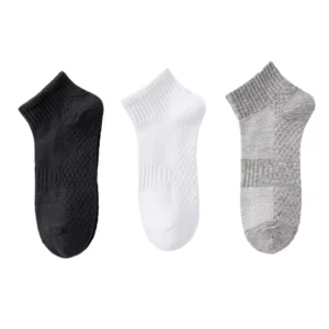 Men’s Low Cut Ankle Socks Athletic Sport Grip Socks Cushioned Massage Protection for Gym Running Socks Casual Socks