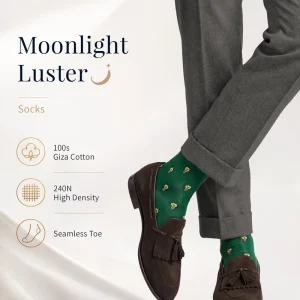 Men’s Luxury Autumn Dress Socks High Quality Cartoon Breathable Sweat-Absorbent Seamless Lightweight Daily Business Use