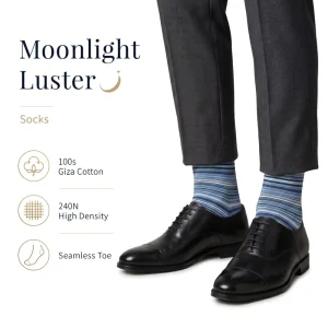 Men’s Luxury Cotton Dress Socks Breathable Summer Business Casual Socks for Corporate and Personal Style