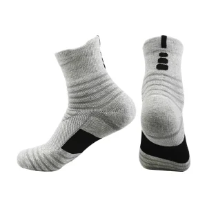 Men’s Marathon Mid Length Socks Thickened Towel Bottom Women’s Sports Knitted Basketball Socks Men’s