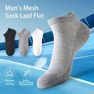 Men’s Mesh Sports Casual Style Socks Are Breathable, Comfortable, High-quality and Customizable