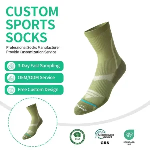 Men’s Mid-Calf Cycling Socks Breathable Quick-Drying Professional Towel Bottom Sports Socks Knitted for Autumn