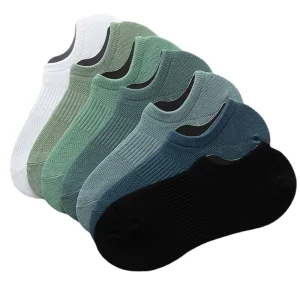 Men’s No Show Low Cut High Ankle Casual Cotton Short Socks with Customized Logo and Color Sports Socks
