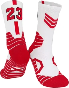 Men’s Non-slip Gym Socks Anti-Bacterial Terry Basketball Socks for Outdoor