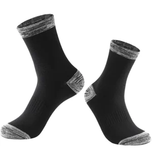 Men’s Plus Size Casual Comfortable Breathable Crew Socks Customizable for Sport Office Work for Autumn