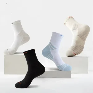 Men’s Professional Basketball Socks Towels Thickened Sports with Mesh Sweat-absorbing Running Socks
