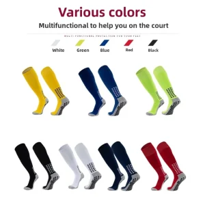 Men’s Professional Competition Training Soccer Socks High Tube Sports Socks Non-Slip Towel Bottom Knitted Crew High Socks