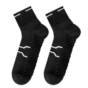Men’s Professional Marathon Running Socks Knitted Spring Odor Resistant Sweat Absorbent Non Slip Polyester Crew
