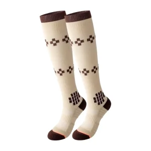 Men’s Professional Non slip Pressure Sports Socks Autumn Standard Breathable Muscle Compression Crew Knitted Cycling