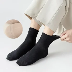 Men’s Quality Colorful Bamboo Socks Casual Gentleman Business Party Dress Crew Seamless Cotton Classic Men