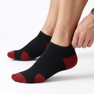 Men’s Quick Dry Breathable Sports Tube Socks Knitted Crew High Cuff Tight Fitting Summer Running Hiking Basketball Bottom Body