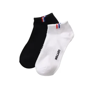 Men’s Shallow Cotton Boat Socks Summer Thin Black White Sports Low Top Breathable Invisible Anti odor Ankle Socks