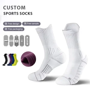 Men’s Socks Professional Basketball Sports Socks Cross Border Plus Size Non Slip Outdoor Actual Bottom Tube Sports Socks