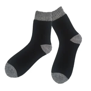Men’s Spandex Bamboo Fiber Casual Crew Socks Autumn Anti Bacterial Reinforced Seamless Toe OEM Thermal