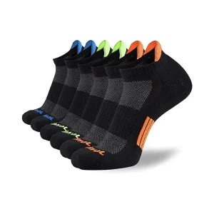 Men’s Sport Ankle Socks Custom Low Cut Athletic Running Gym Breathable Jacquard Mesh Cushion Eco-Friendly Cuff Body