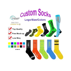 Men’s Sport Socks Mens Socks Custom Logo Socks Custom Print