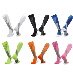 Men’s Sports Socks Colorful Football & Basketball Training Socks Breathable Long Tube Sports Socks
