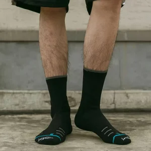 Men’s Sporty Casual Crew Socks Anti-Bacterial Breathable Towel Bottom Spandex/Nylon/Cotton Autumn Outdoor Running Solid Pattern