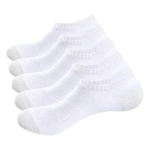 Men’s Spring Eco-Friendly Cotton Bamboo Breathable Ankle-Thin Sports Socks Moisture-Wicking Odor-Resistant Crew High Bottom Logo
