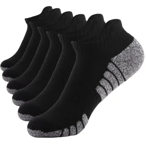 Men’s Spring Thick Cushioned Anti Slip Breathable Cotton & Bamboo Fiber Eco Friendly Ankle Sport Socks