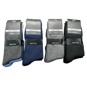Men’s Summer Breathable Bamboo Fiber Crew Socks Sporty Casual Style in White and Black