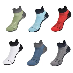 Men’s Summer Coolmax Ankle Running Socks Anti-bacterial Deodorant Sweat-absorbent Non-slip Breathable Short Tube Sports Socks