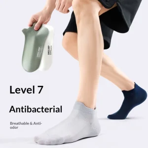 Men’s Summer Short Socks Sweat absorbing Antibacterial Combed Cotton Odor resistant Anti pilling Socks