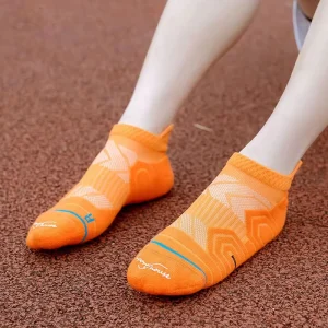 Men’s Summer Standard Breathable Crew Knitted Anti-Bacterial Cotton Spandex Body Logo Running Towel Bottom Sports Socks