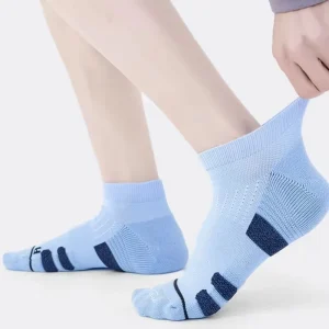 Men’s Summer Thin Sports Crew Socks Breathable with Non Slip Bottom Anti-Bacterial Multi-Function Logo Printed