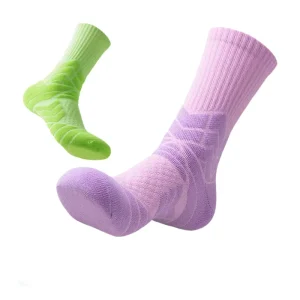 Men’s Terry Cushion Athletic Socks Thick Towel Bottom Sports Crew Socks for Running Training Gym Sweat Absorbent