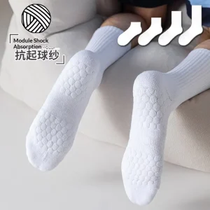 Men’s Terry Socks Pure Cotton Thickened Crew Mid-calf Towel Bottom Warm Sweat-absorbent Anti-odor Anti-Friction Sports Socks