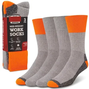 Mens Thermal Cotton Socks Men Heavy Duty Knit Work Socks Safety Boots Socks for Work Boots Winter