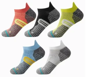 Men’s Thickened Sports Towel Bottom Sport Socks Custom Logo Tennis Badminton Marathon Running Outdoor High Ankle Shock Absorbent