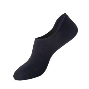 Men’s Thin 360 Degree Silicone Anti Slip Casual Socks Cotton Breathable Solid No Show Low Cut Invisible Plain Socks