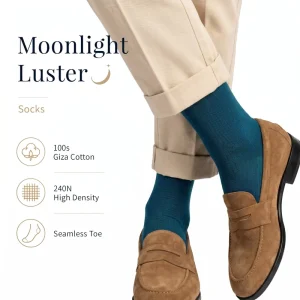Men’s Thin Dress Socks Anti Bacterial Add Sophistication and Style to Formal and Daily Outfits