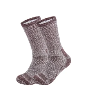 Mens Winter Thick Cushion Work Merino Wool Socks Custom Logo Design Winter Boot Crew Socks Unisiex