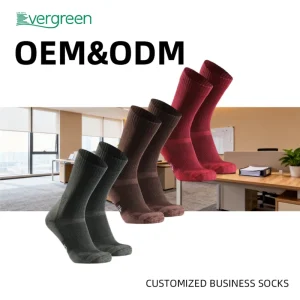 Men’s Women’s Crew Socks Winter Anti-Blister Cushioned Hiking Socks Merino Wool 1-Pack Crew Socks With Cushion