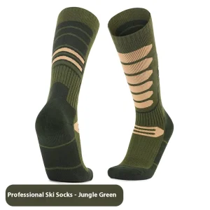 Men’s Women’s Professional Ski Socks Thickened Breathable Moisture Absorption Outdoor Sports Socks Non-Slip Warm Bottom for Snow
