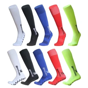 Men’s Women’s Sports Football Grip Socks Non Slip Thickened Towel Bottom Mid Tube Knitted Crew Autumn