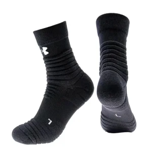 Men’s Women’s Terry-lined Professional Basketball Socks Extra Thick Cotton Non-Slip Friction-Resistant Sweat-Absorbing Winter