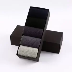 Men’s XL Dress Socks Light Weight Breathable Bamboo Crew Socks for Summer Thin Formal Wear Socks for Executive