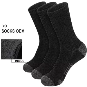 Men’s Youth Athletic Crew Sports Socks Cotton Breathable Cushioned Running