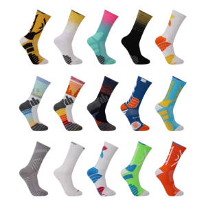 Men’s Youth Children’s Standard Heavy Duty Athletic Crew Socks Knitted Eco Friendly Spring Cuff Bottom Quick Dry